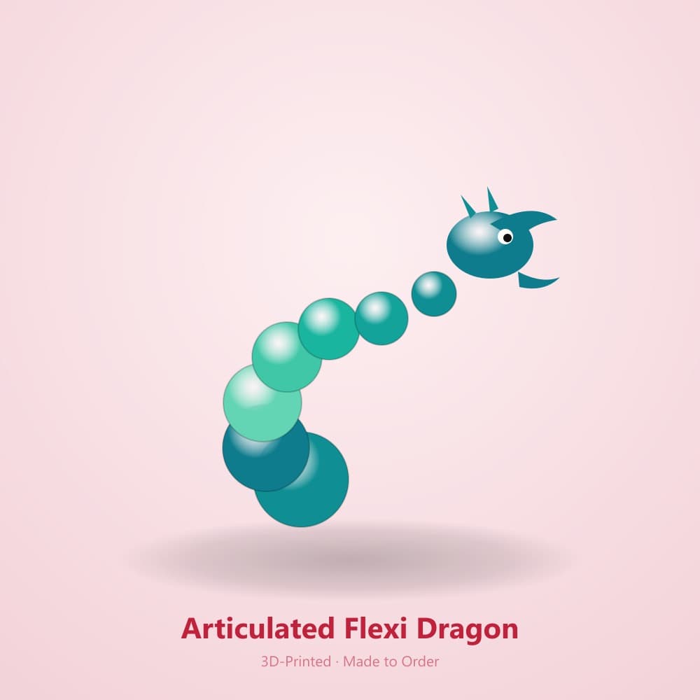 Articulated Dragon Figurine - alternate