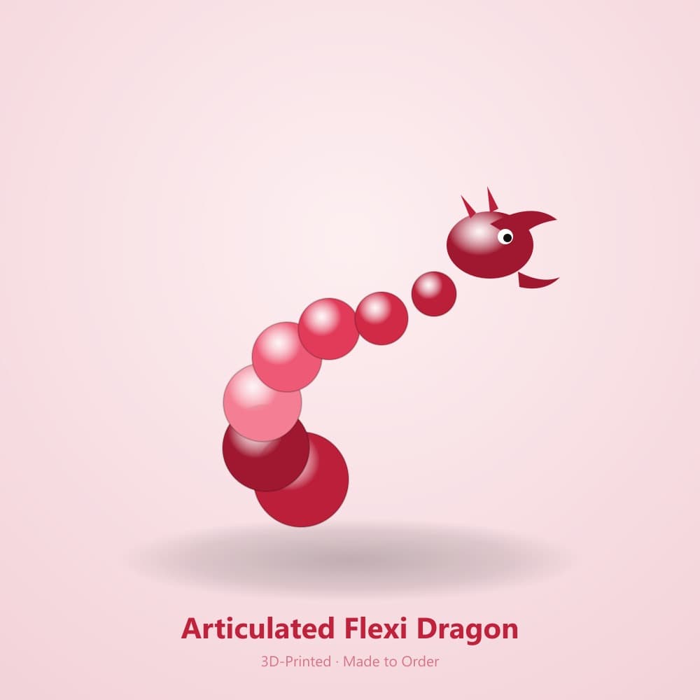 Articulated Dragon Figurine - 3