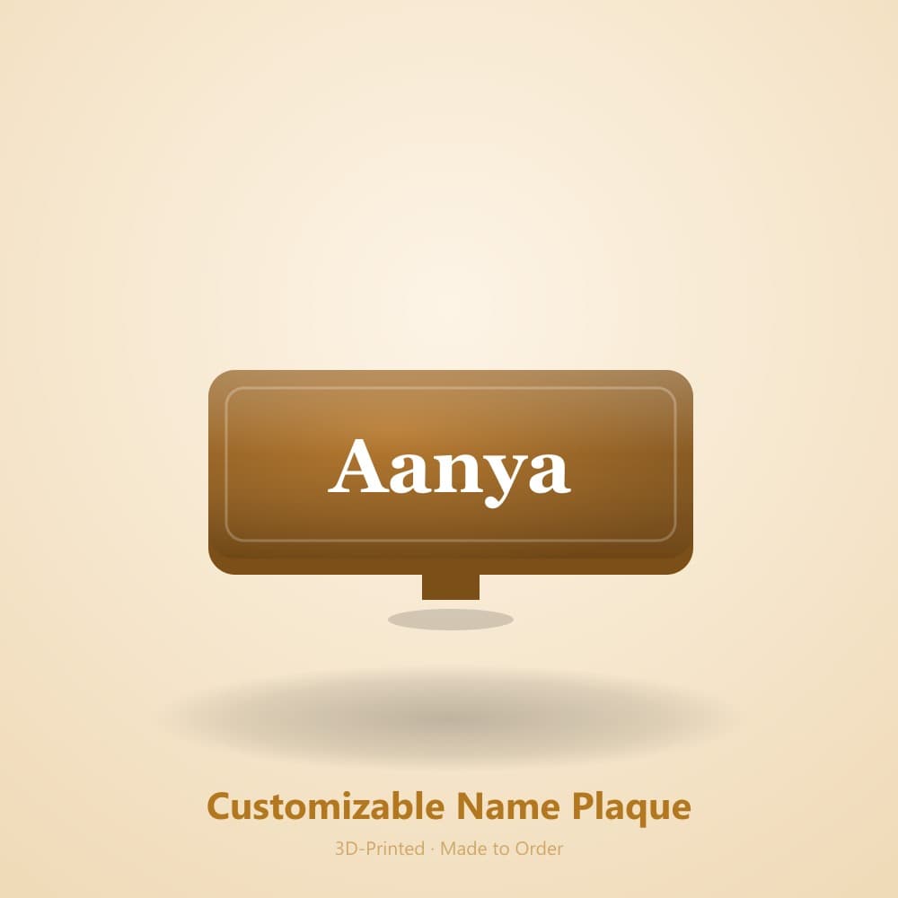 Customizable Name Plaque