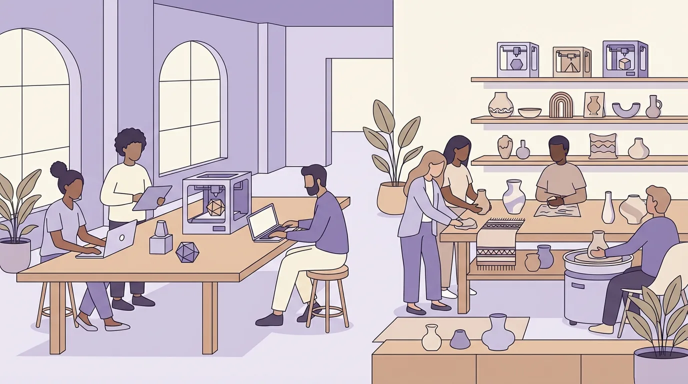Designers and makers working together