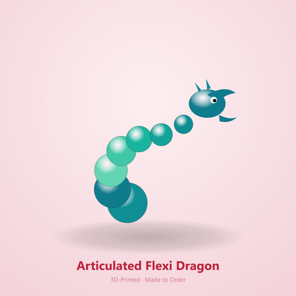 Articulated Dragon Figurine - 2