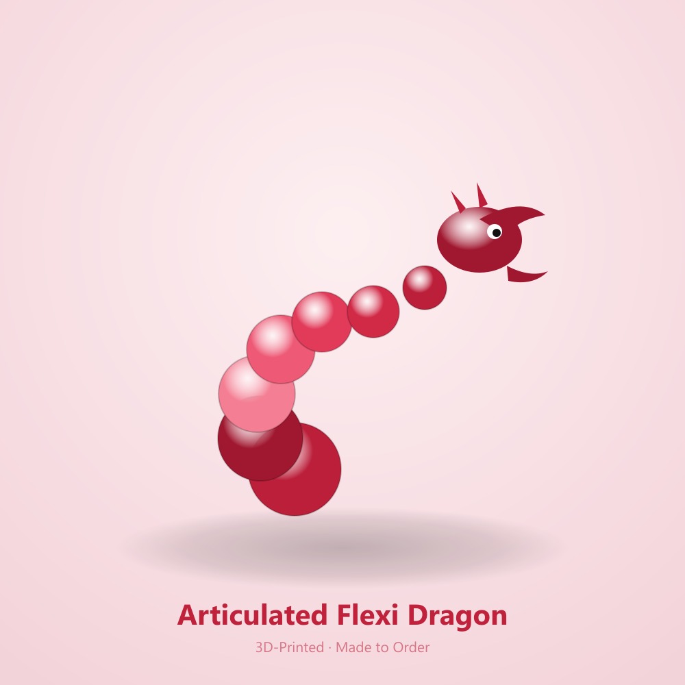 Articulated Dragon Figurine - 3